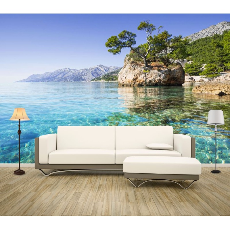 Wallpaper Murals Peel and Stick Removable Stunning Island Beach View High Quality