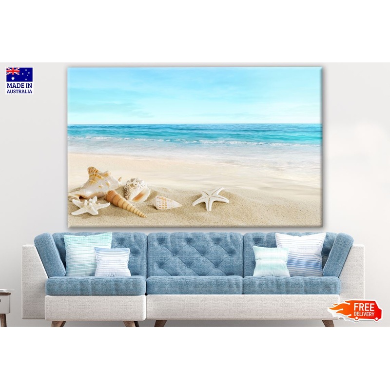 Beach Shore with Shells Photograph Print 100% Australian Made