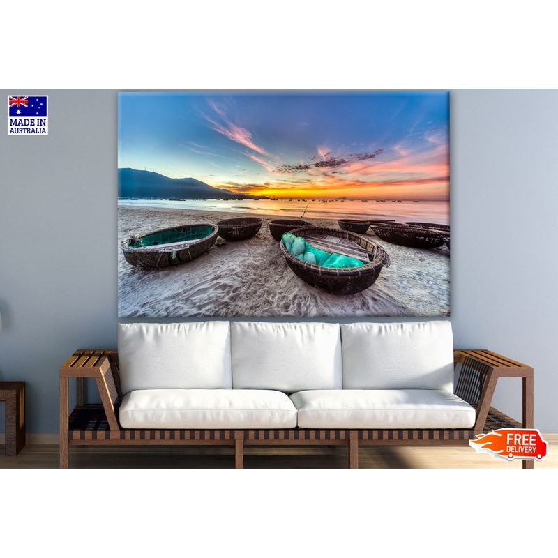 Sunset Beach Scenery Photograph Print 100% Australian Made