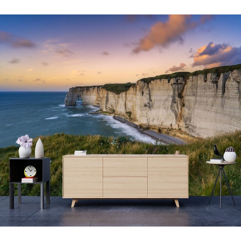 Wallpaper Murals Peel and Stick Removable Cliff & Beach View High Quality