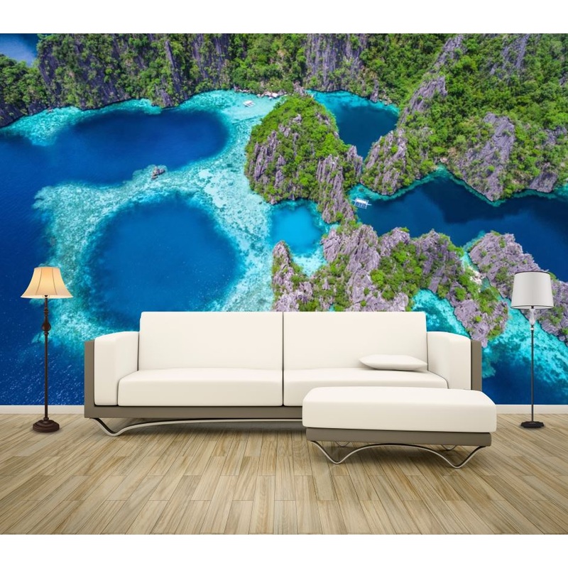 Wallpaper Murals Peel and Stick Removable Island Sky View High Quality