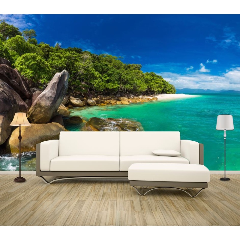 Wallpaper Murals Peel and Stick Removable Stunning Beach Scenery High Quality