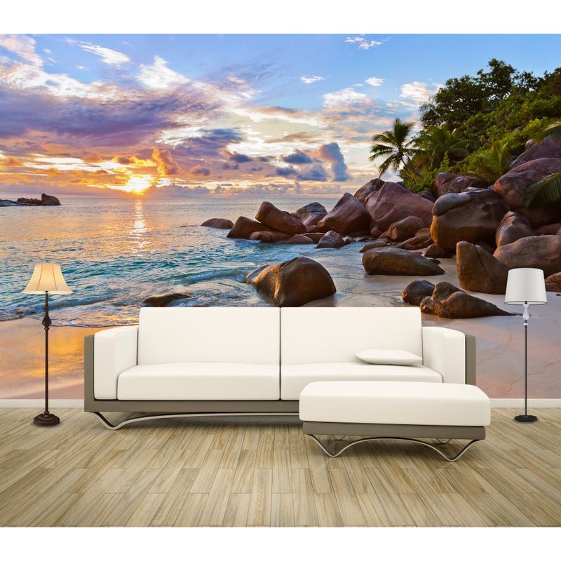 Wallpaper Murals Peel and Stick Removable Stunning Beach Scenery Photograph High Quality