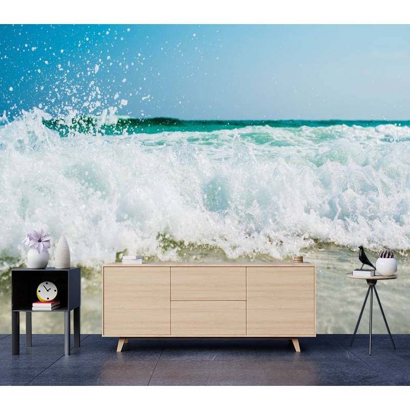 Wallpaper Murals Peel and Stick Removable Stunning Beach Wave High Quality