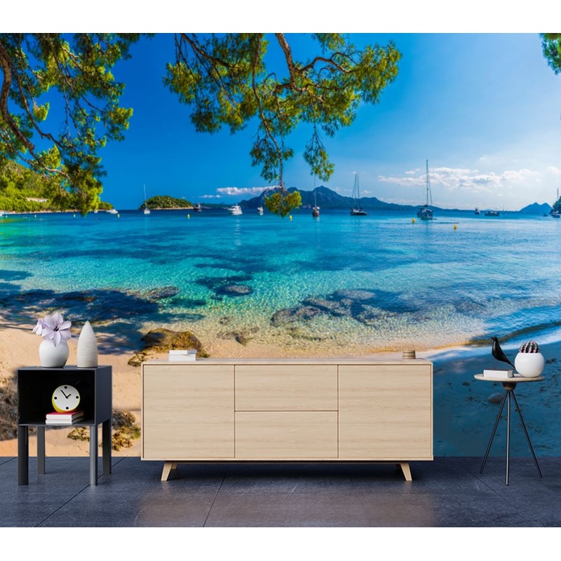 Wallpaper Murals Peel and Stick Removable Stunning Sea Scenery Photograph High Quality