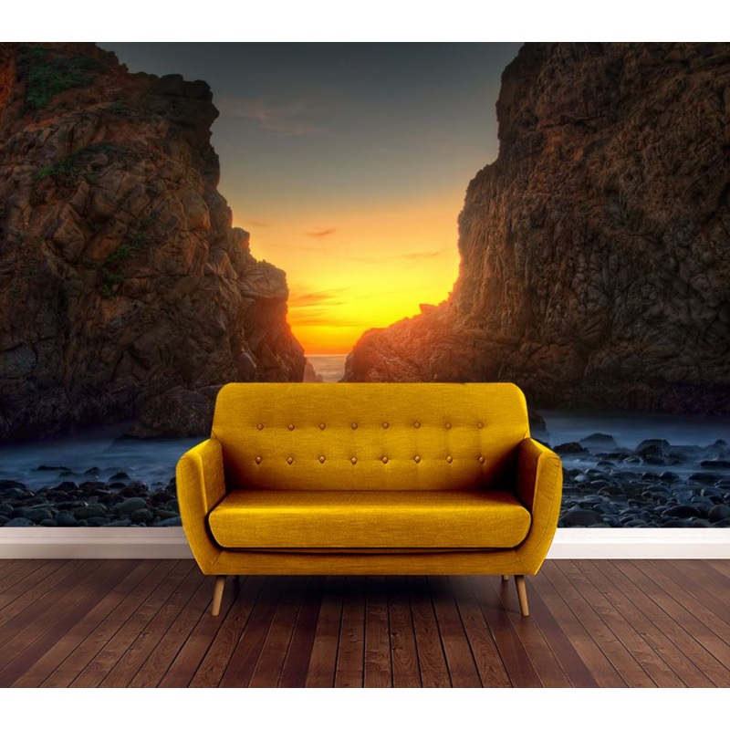 Wallpaper Murals Peel and Stick Removable Sunset View at Beach High Quality