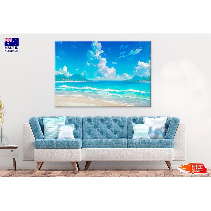 Beach Paradise Tropical Sands Sea Print 100% Australian Made