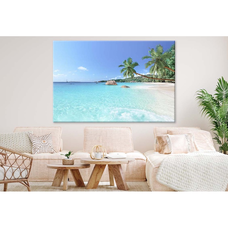Anse Lazio Beach at Praslin Island Seychelles Print 100% Australian Made