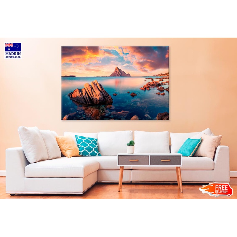 Sunrise On Mediterranean Sea Print 100% Australian Made