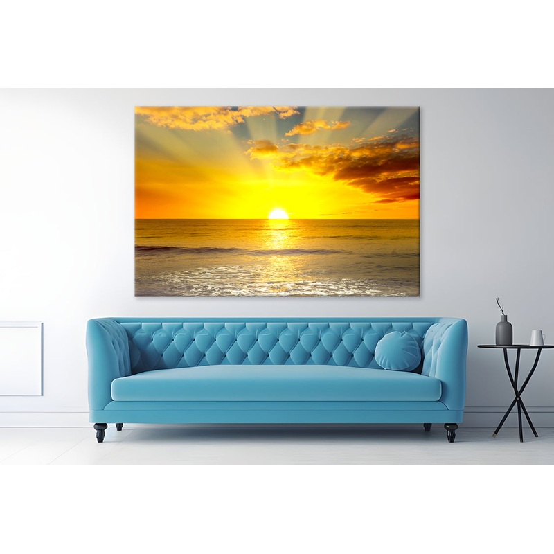 Sunset in Sea Print 100% Australian Made