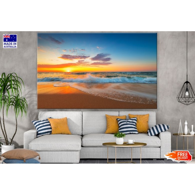 Sunset Sea Scenery View Photograph Print 100% Australian Made