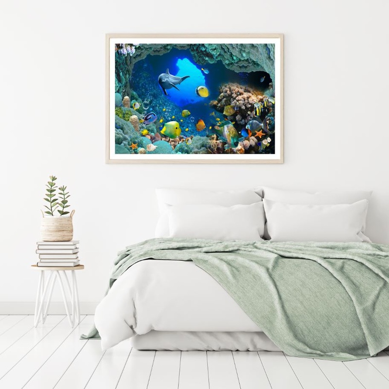 Underwater Fish Scenery View Home Decor Premium Quality Poster Print Choose Your Sizes