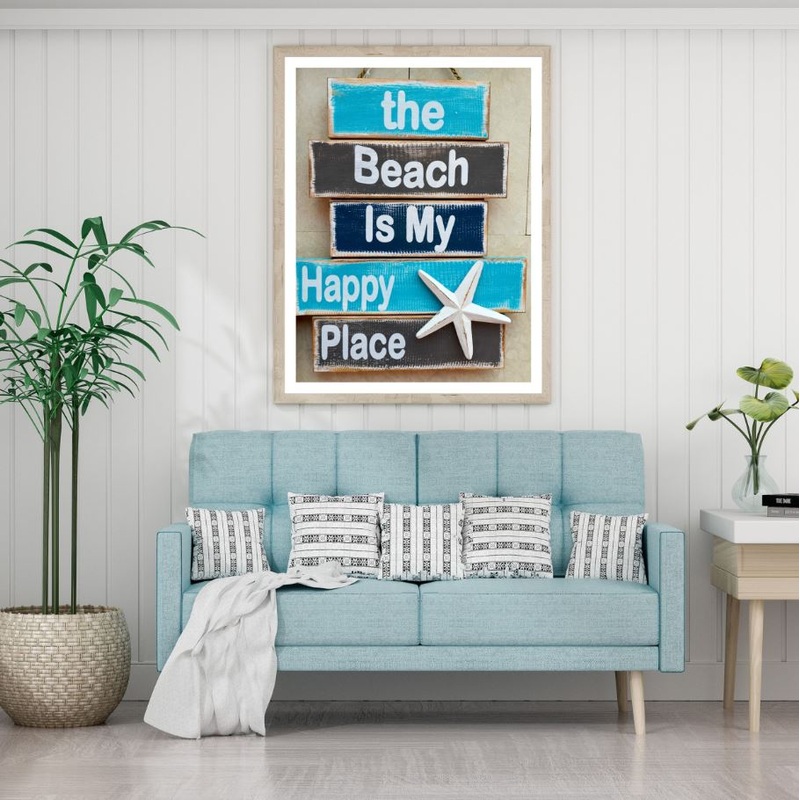 Beach Quotes Wooden Photograph Home Decor Premium Quality Poster Print Choose Your Sizes
