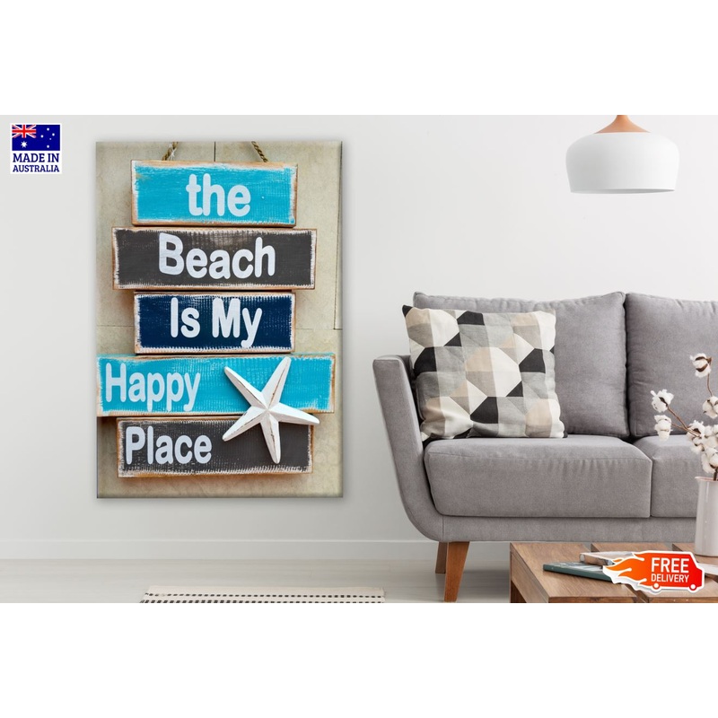 Beach Quotes Wooden Photograph Print 100% Australian Made