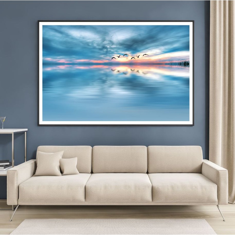 Bird Fly Over Sea Photograph Home Decor Premium Quality Poster Print Choose Your Sizes