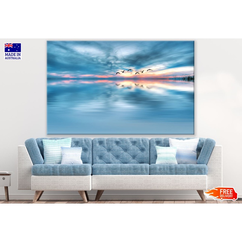 Bird Fly Over Sea Photograph Print 100% Australian Made