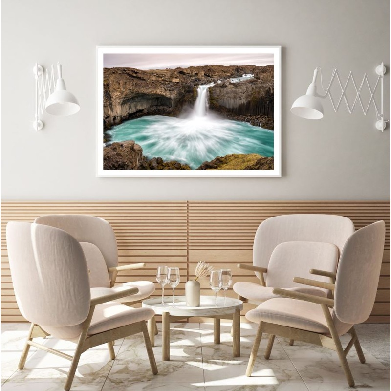 Waterfall Sky View Photograph Home Decor Premium Quality Poster Print Choose Your Sizes