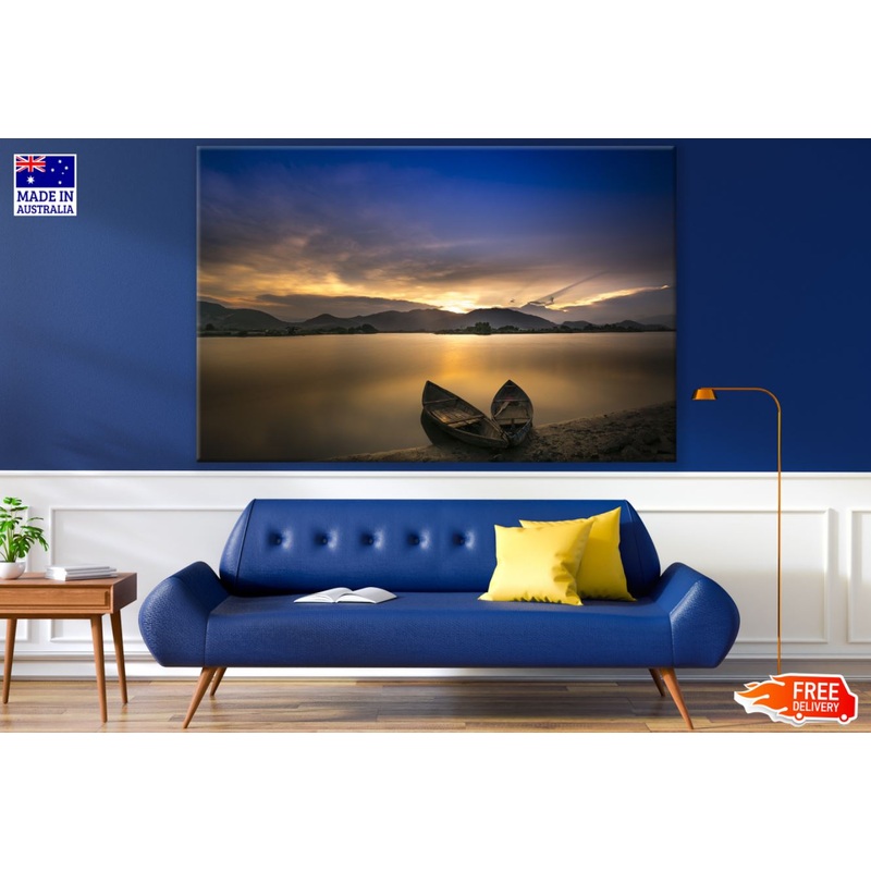 Sunset Lake Scenery Photograph Print 100% Australian Made