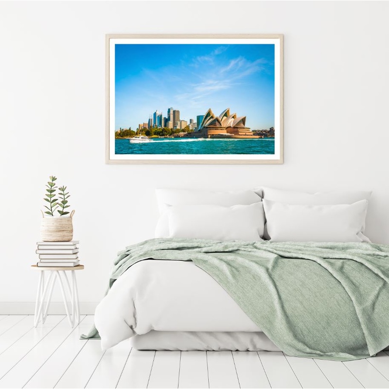 Sydney City & Sea Photograph Home Decor Premium Quality Poster Print Choose Your Sizes