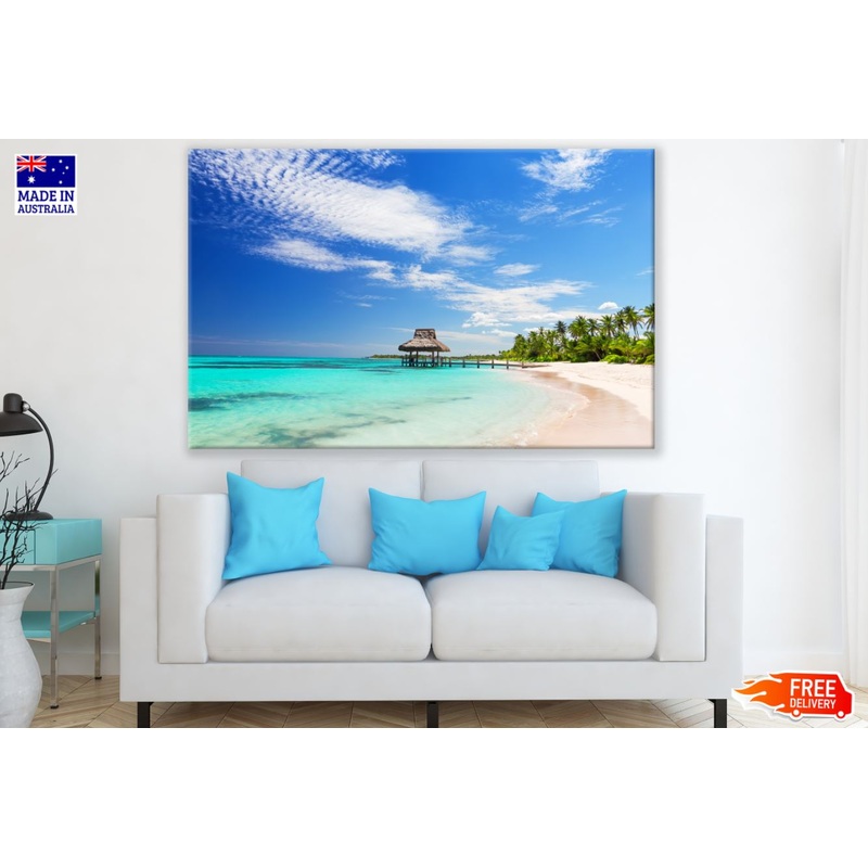 Beach hut on Sea View Photograph Print 100% Australian Made