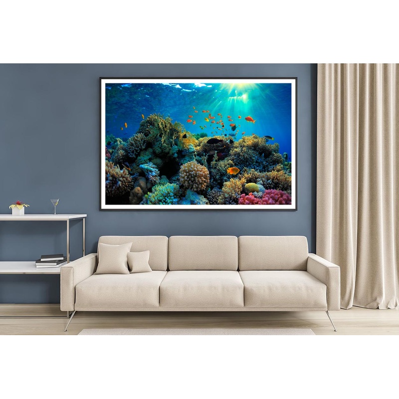 Beautiful Coral Reef and Mach Fish Home Decor Premium Quality Poster Print Choose Your Sizes