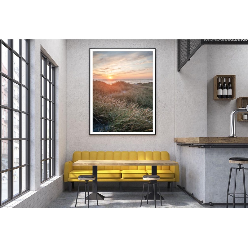 Sunset On the Danish Beach Home Decor Premium Quality Poster Print Choose Your Sizes