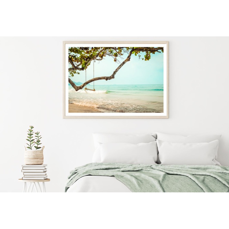 Tree & Sea Scenery Photograph Home Decor Premium Quality Poster Print Choose Your Sizes