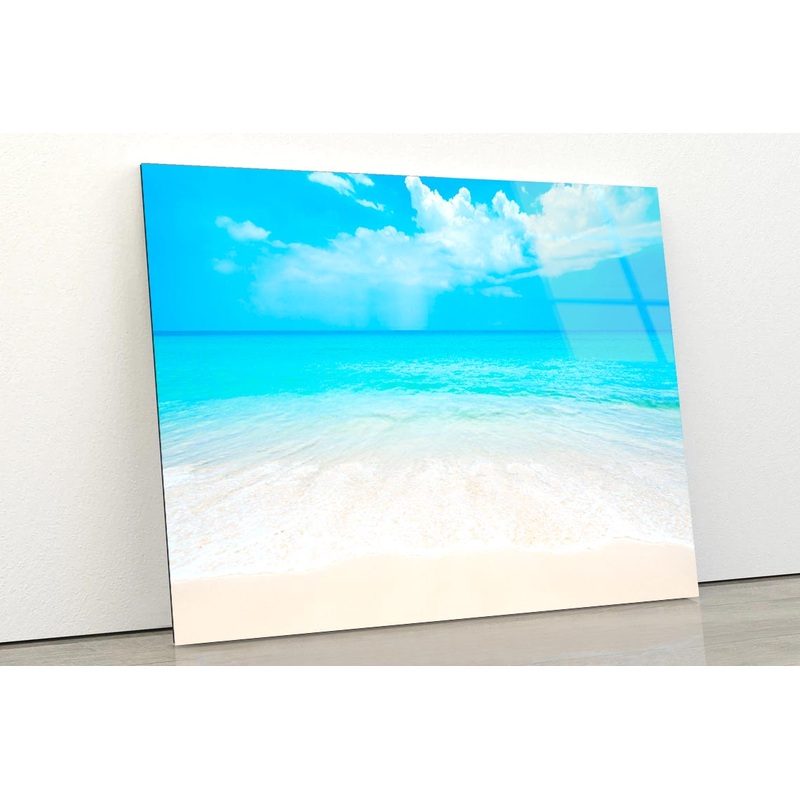 Beautiful White Beach of Southern Thailand Acrylic Glass Print Tempered Glass Wall Art 100% Made in Australia Ready to Hang