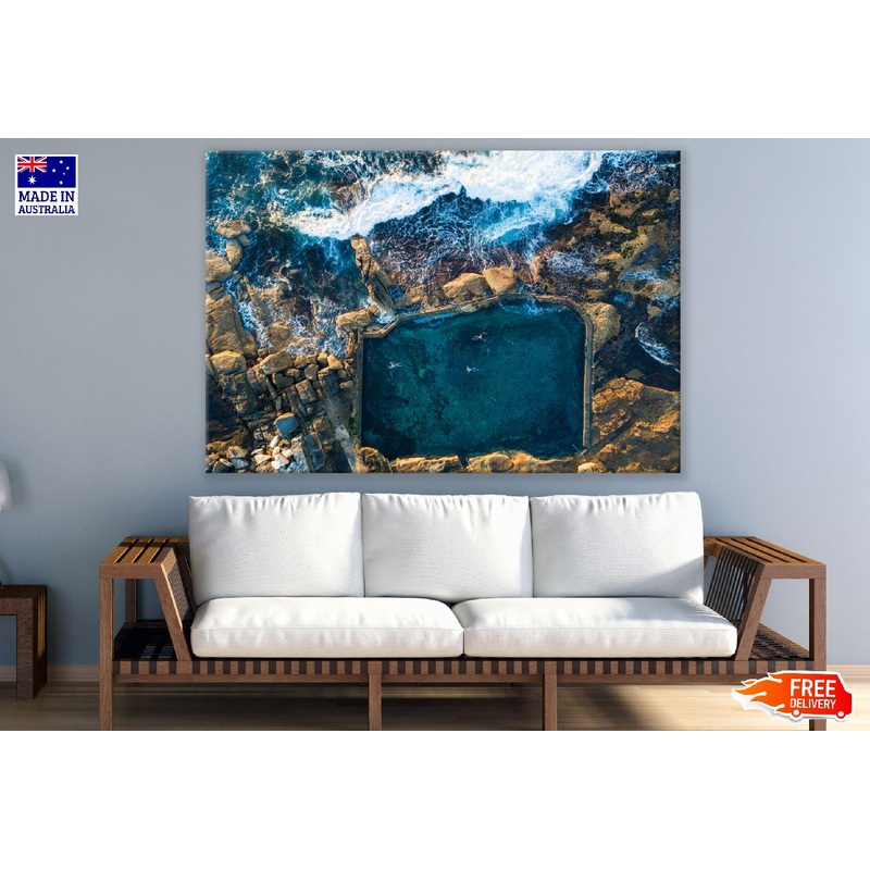 Top Down view of Maroubra Mahon Sydney, Australia Print 100% Australian Made