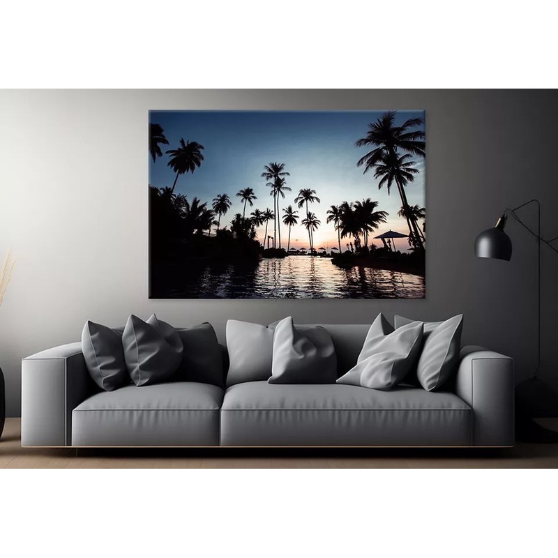 Twilight At A Tropical Beach  Wall Art Decor 100% Australian Made