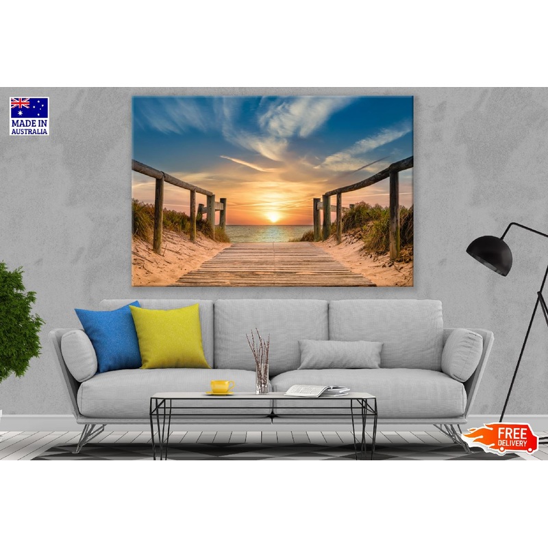 Beach Pathway Sunset Photograph Print 100% Australian Made