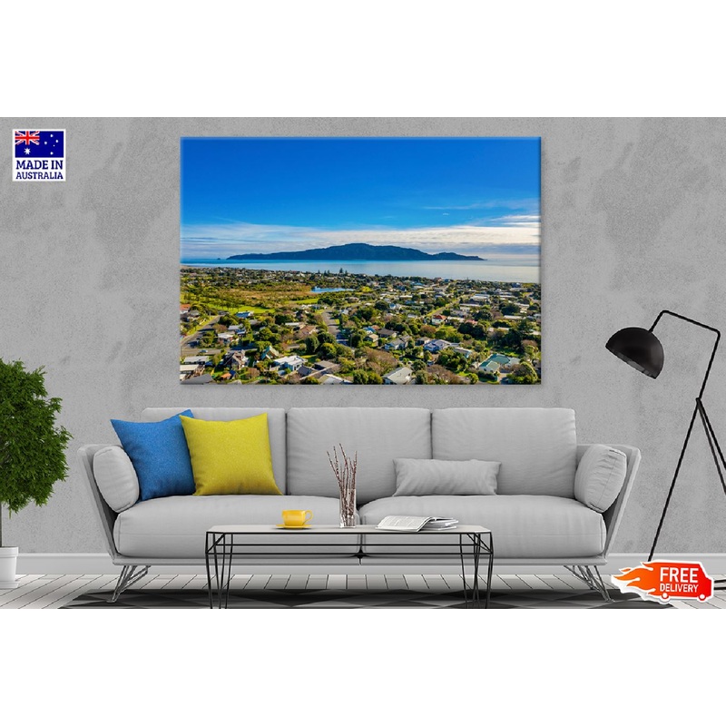 Kapiti Island Waikanae Beach View Photograph Print 100% Australian Made