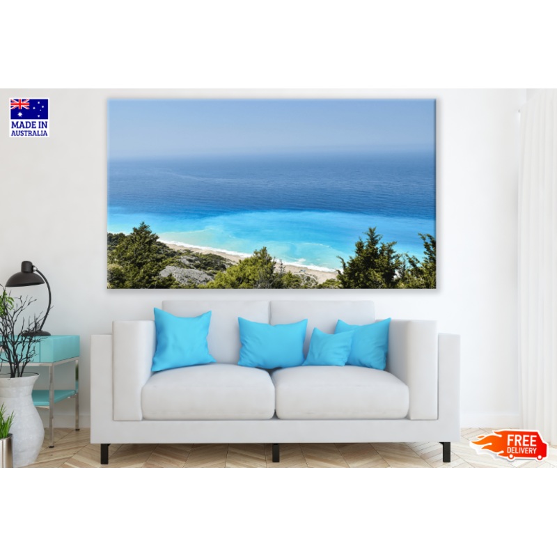 Trees & Sea Sky View Photograph Print 100% Australian Made