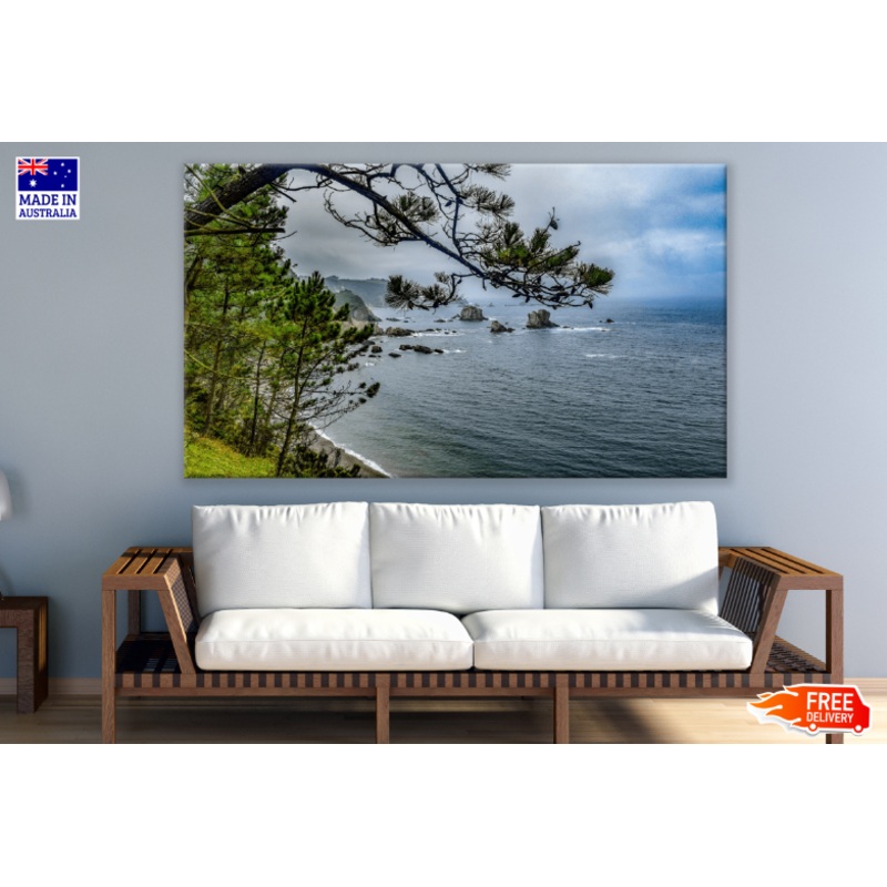 Trees & Sea Sky View Print 100% Australian Made