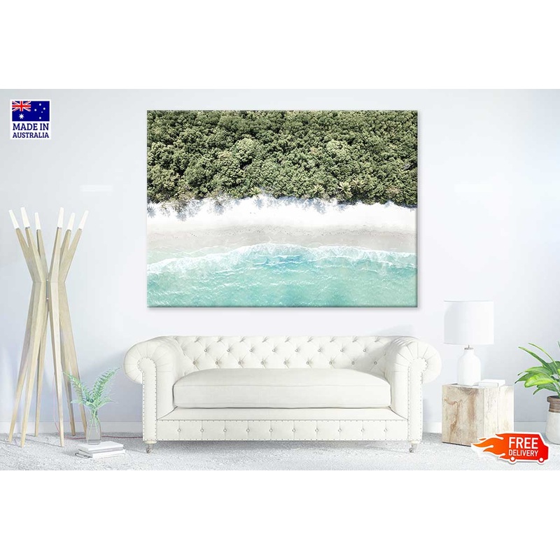 Beach & Forest Aerial Photograph Print 100% Australian Made