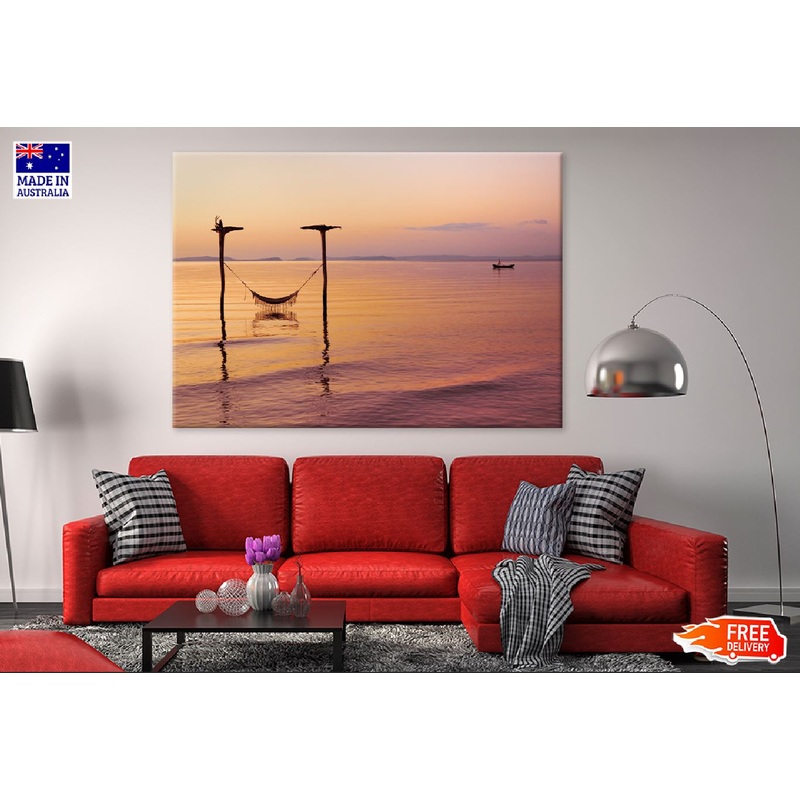 Beach Swing Sunset View Photograph Print 100% Australian Made