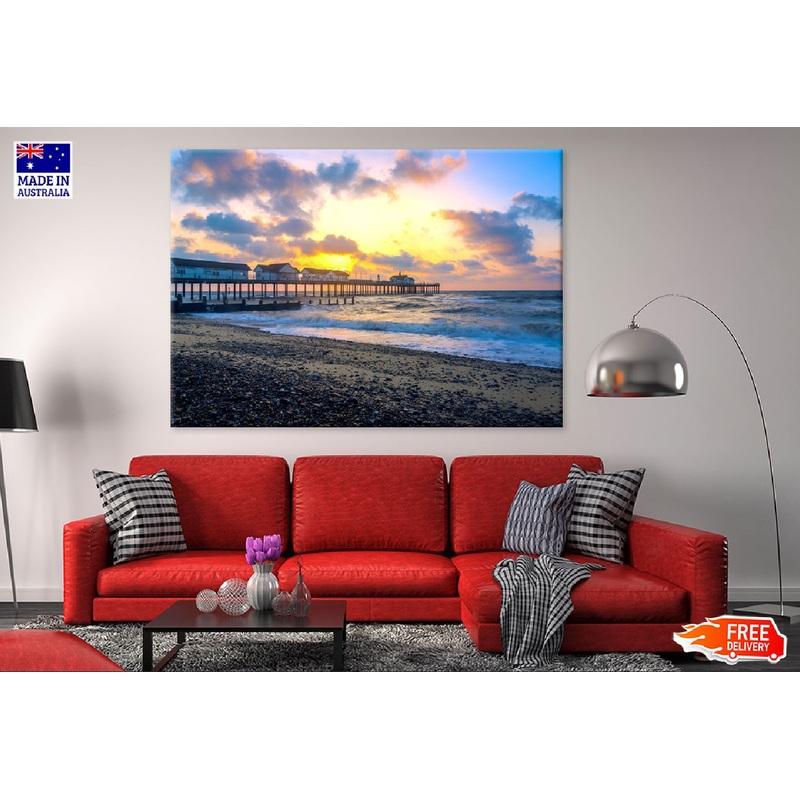Sunrise at Southwold Pier in UK Photograph Print 100% Australian Made