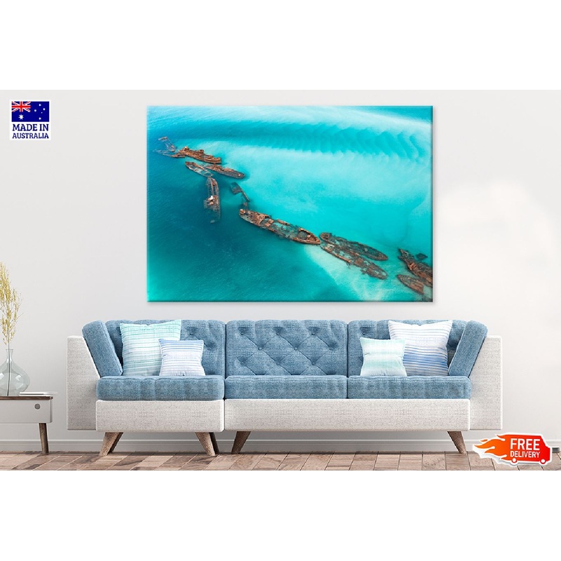 Tangalooma Wrecks Moreton Island View Photograph Print 100% Australian Made