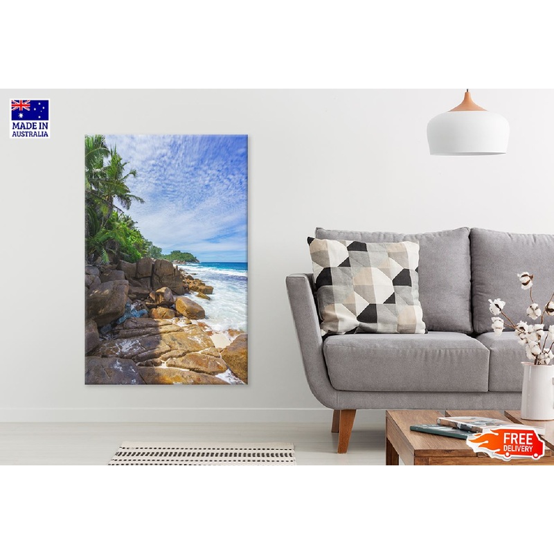 Anse Bazarca Beach Photograph Seychelles Print 100% Australian Made