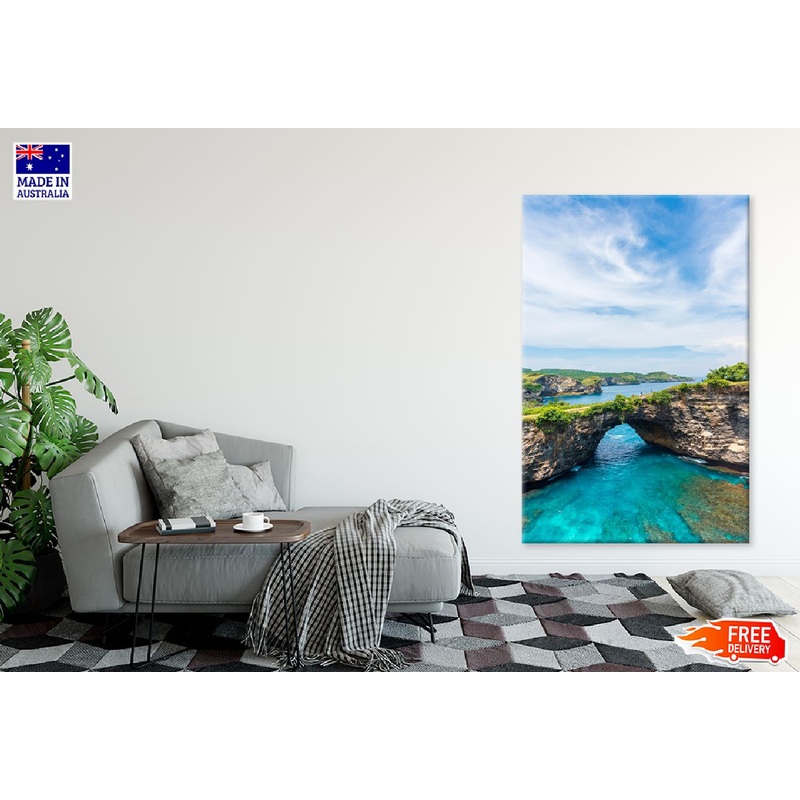 Billabong Sea Rocky Bay Bali View Photograph Print 100% Australian Made