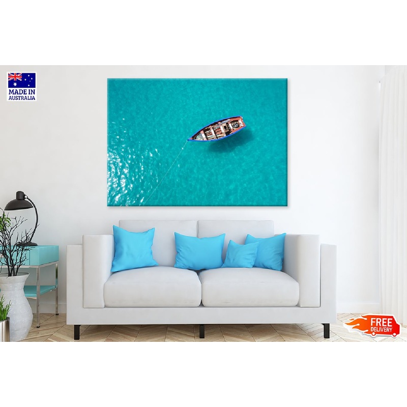 Boat in Santa Maria Sal Island Photograph Print 100% Australian Made
