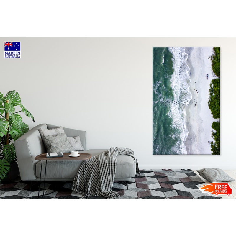 Trees & Sea Aerial View Photograph Print 100% Australian Made