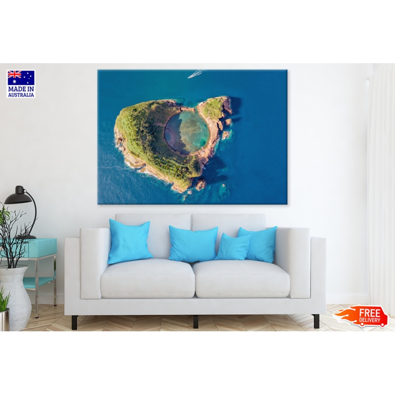 Trees With Mountain & Sea View Photograph Print 100% Australian Made