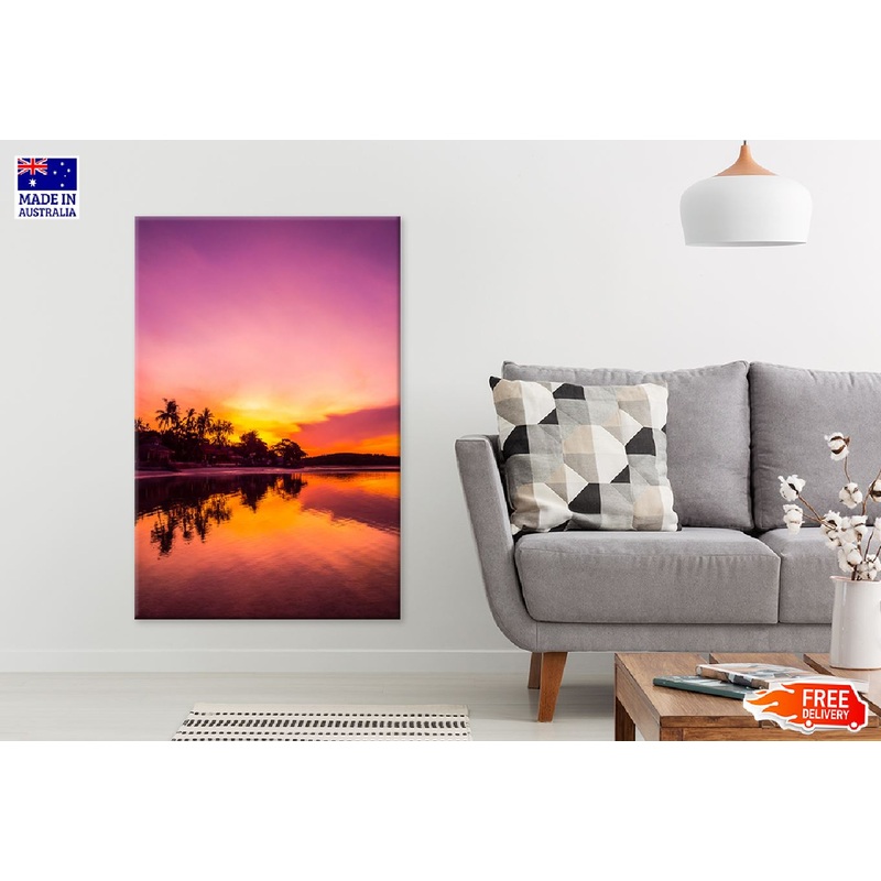 Tropical Beach Sunrise Scenery View Photograph Print 100% Australian Made