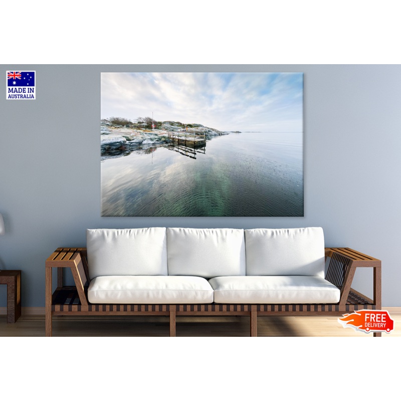 Wooden Pier & Sea View Photograph Print 100% Australian Made