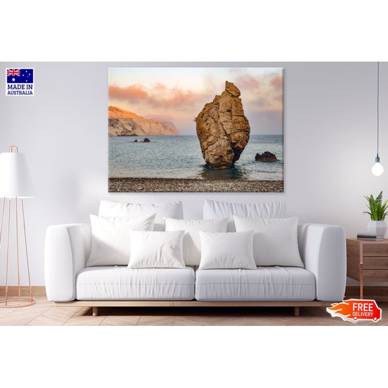 Rock On Sea Sunset Sky View Photograph Print 100% Australian Made