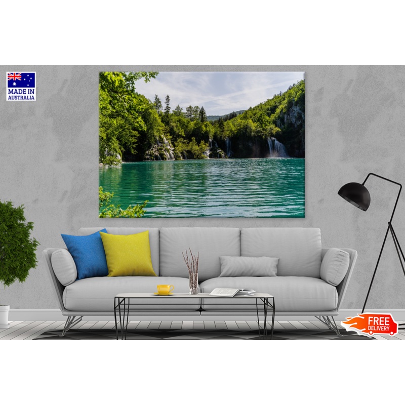 Waterfall & Nature Forest View Photograph Print 100% Australian Made