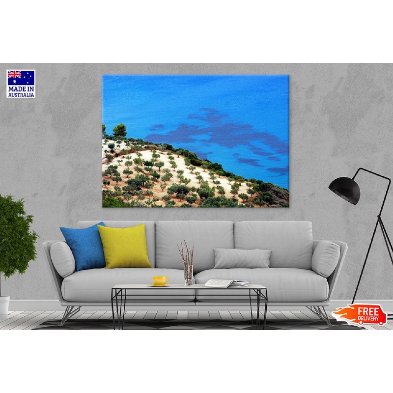 Zakynthos Island & Forest Aerial View Photograph Print 100% Australian Made