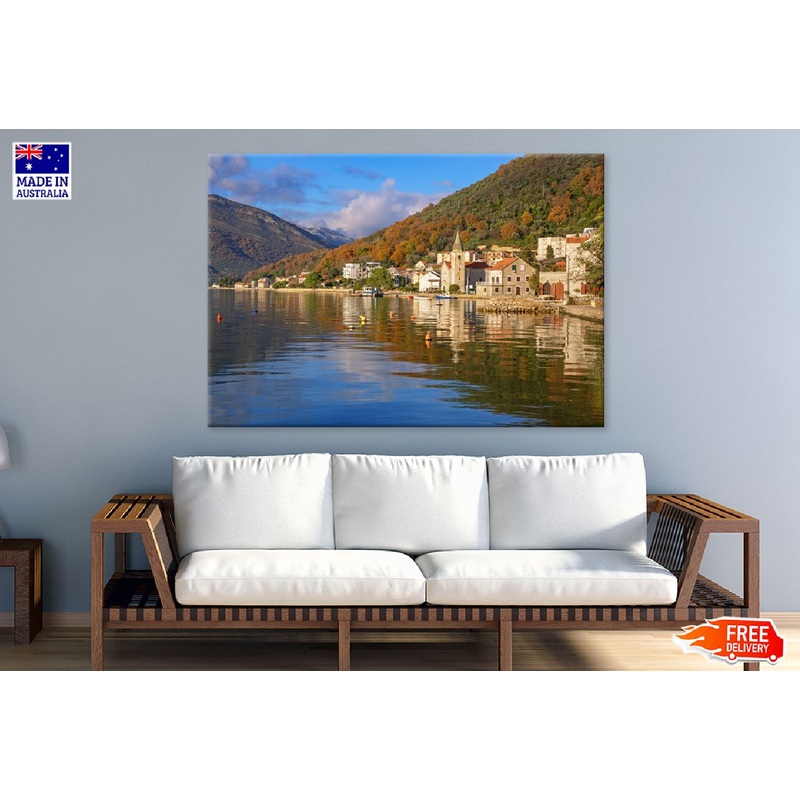 Adriatic Sea Donja Lastva Village View Photograph Print 100% Australian Made
