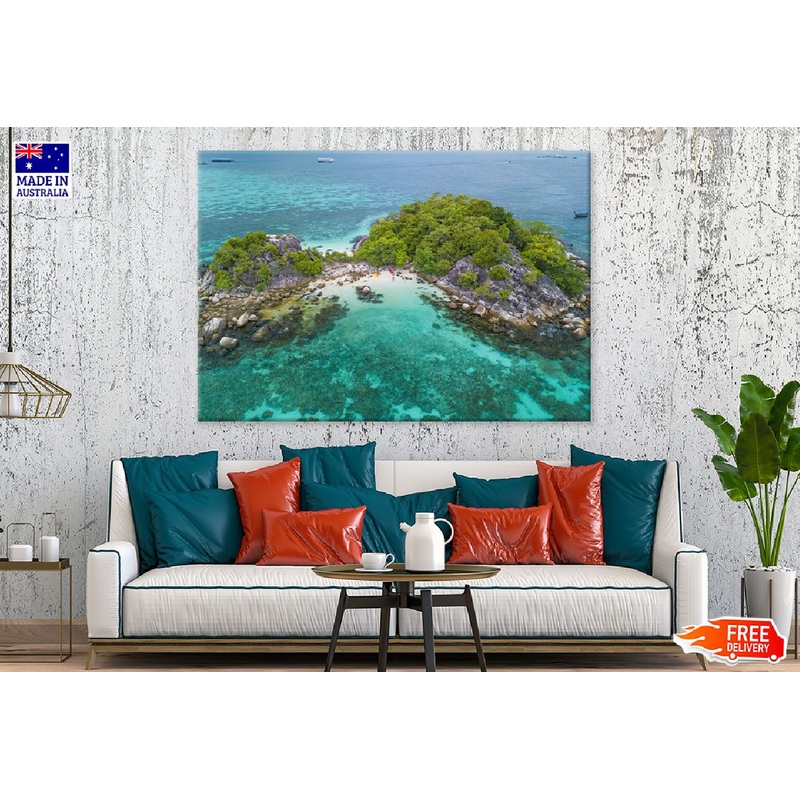 Aerial View Island & Andaman Sea Photograph Print 100% Australian Made